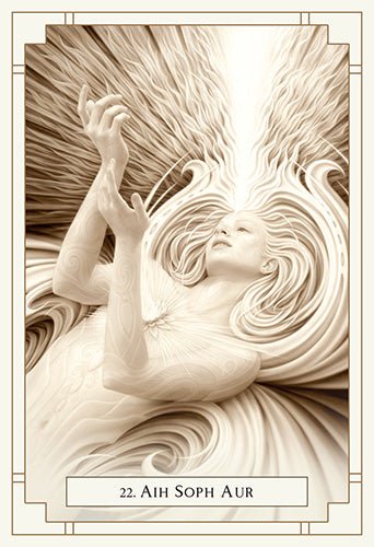 White Light Oracle card displaying the deck's hand-painted illustrations — Eternal Spirit