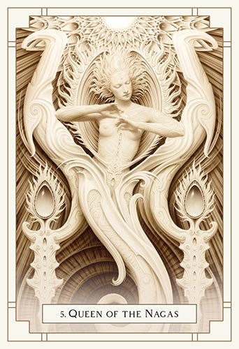 White Light Oracle card presenting the deck's visionary illustrations — Eternal Spirit
