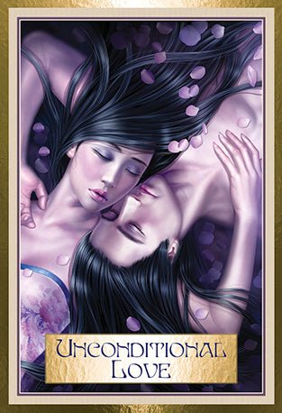 Wisdom of the Golden Path Oracle card portraying the deck's otherworldly aesthetic — Eternal Spirit