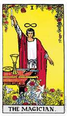 The 100% Plastic Rider Waite Tarot Deck card showcasing the deck's evocative imagery — Eternal Spirit