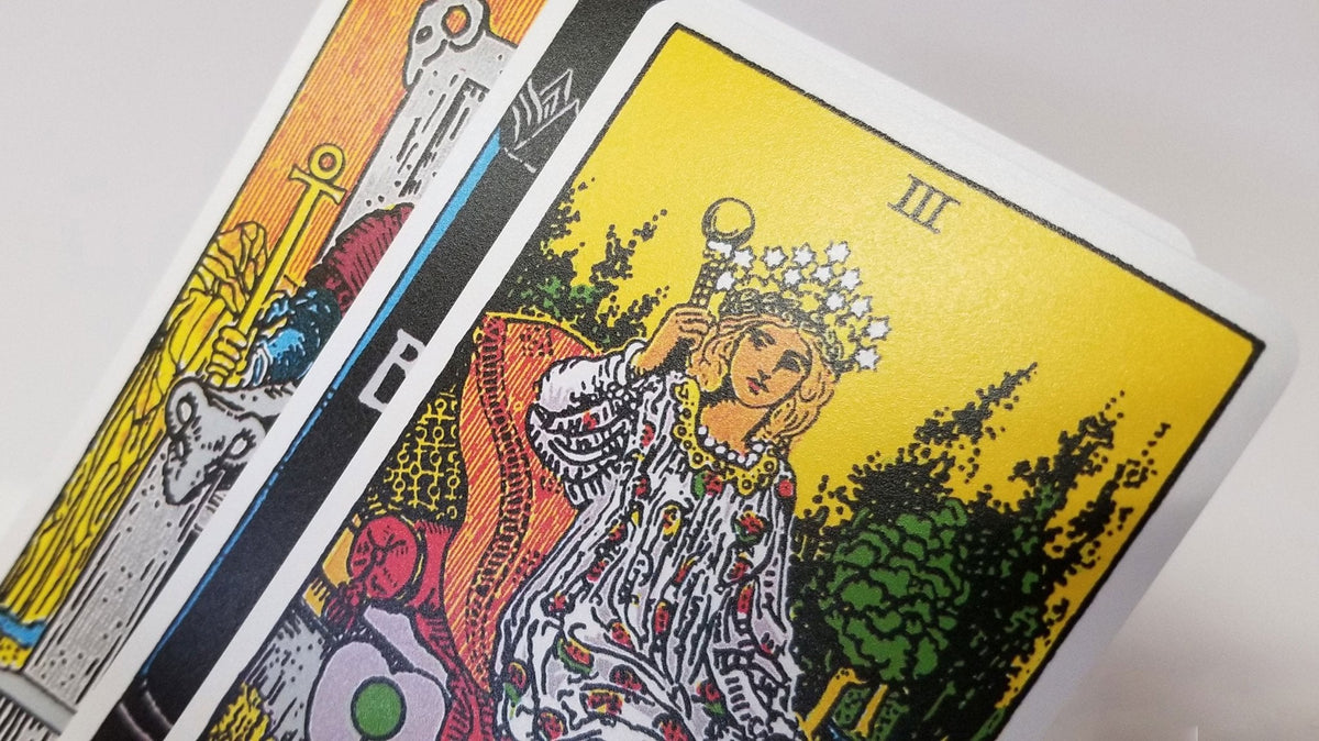 The 100% Plastic Rider Waite Tarot Deck card presenting the deck's visionary illustrations — Eternal Spirit