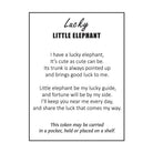 "Lucky Elephant" charm, reverse side craftsmanship — Eternal Spirit