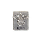 Delicate guardian angel charm inscribed with 'Believe' — Eternal Spirit