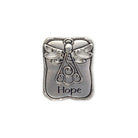 Delicate guardian angel charm inscribed with 'Hope' — Eternal Spirit