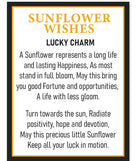 Lucky "Sunflower” charm, reverse side craftsmanship — Eternal Spirit