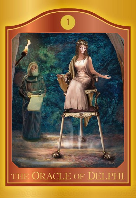 The Akashic Tarot card reflecting the deck's transcendent artwork — Eternal Spirit