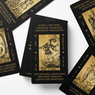 Sample card from the Solis Divinity Tarot (Black & Gold Edition) tarot deck — Eternal Spirit