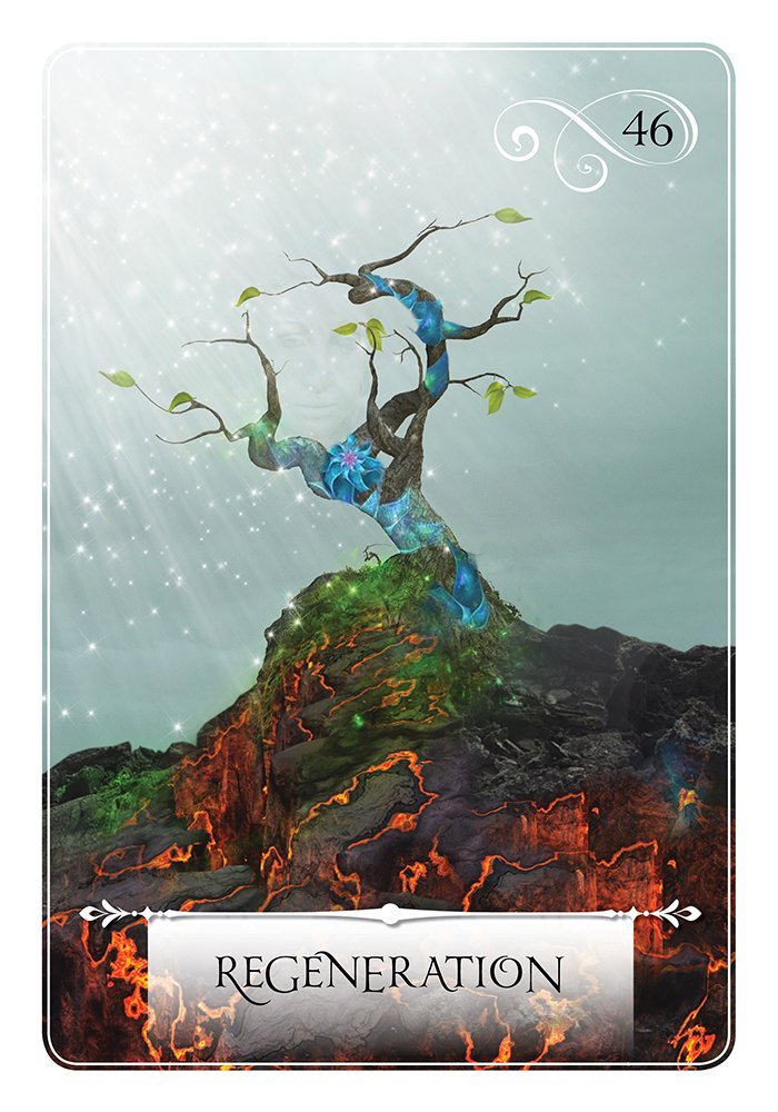Wisdom of the Oracle Oracle card presenting the deck's visionary illustrations — Eternal Spirit