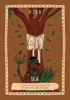 African Gods Oracle card offering a glimpse of the deck's sacred imagery — Eternal Spirit
