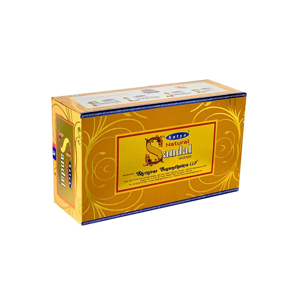 incense sticks - satya "sandal (natural)", artisan packaging on white background — Eternal Spirit