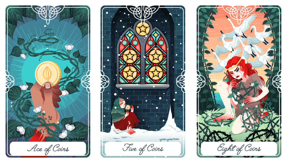 Tarot of the Divine card revealing the deck's mystical artwork — Eternal Spirit