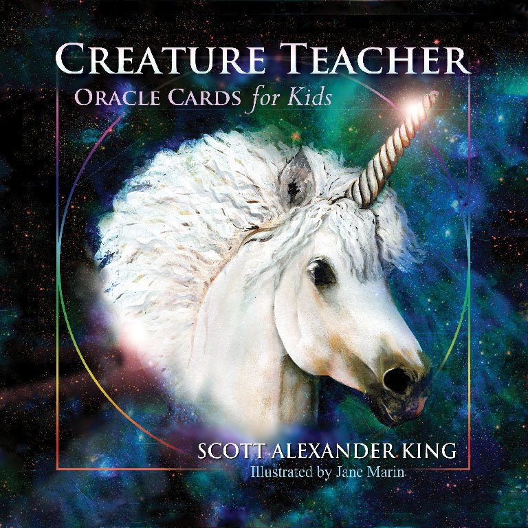 Creature Teacher Oracle Cards For Kids box with unicorn by Scott Alexander King — Eternal Spirit