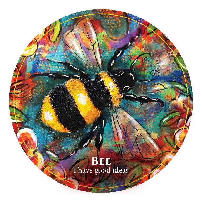 Creature Teacher For Kids deck, Bee card with illustrated bee and Have Good Ideas message for children — Eternal Spirit