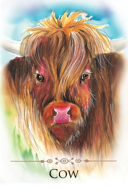 Spirit Animals Message Cards card showing the deck's detailed artistic vision — Eternal Spirit