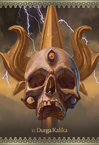 Kali Oracle card reflecting the deck's transcendent artwork — Eternal Spirit