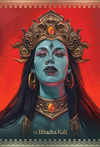 Kali Oracle card featuring the deck's enchanting card art — Eternal Spirit