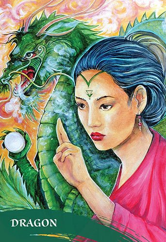 The Zen of Animals Oracle card featuring the deck's enchanting card art — Eternal Spirit