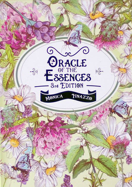 Oracle of the Essences box with vintage botanical circle design — Eternal Spirit