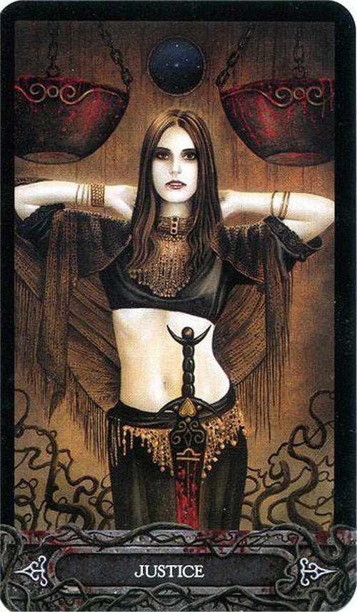 The Tarot of Vampyres card presenting the deck's visionary illustrations — Eternal Spirit