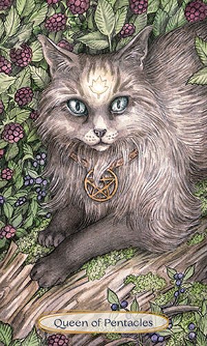 Soul Cats Tarot card showcasing the deck's evocative imagery — Eternal Spirit