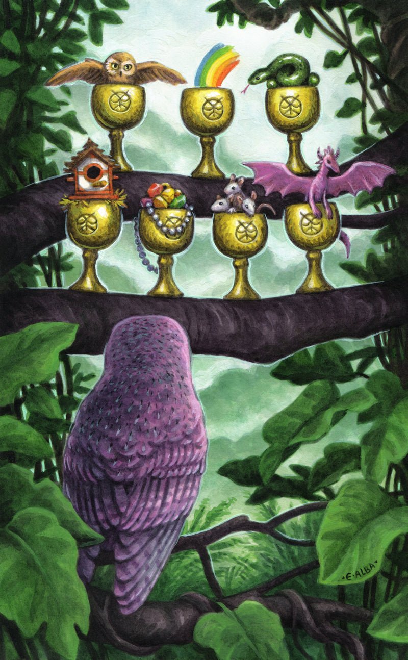 Tarot of the Owls card celebrating the deck's unique visual language — Eternal Spirit