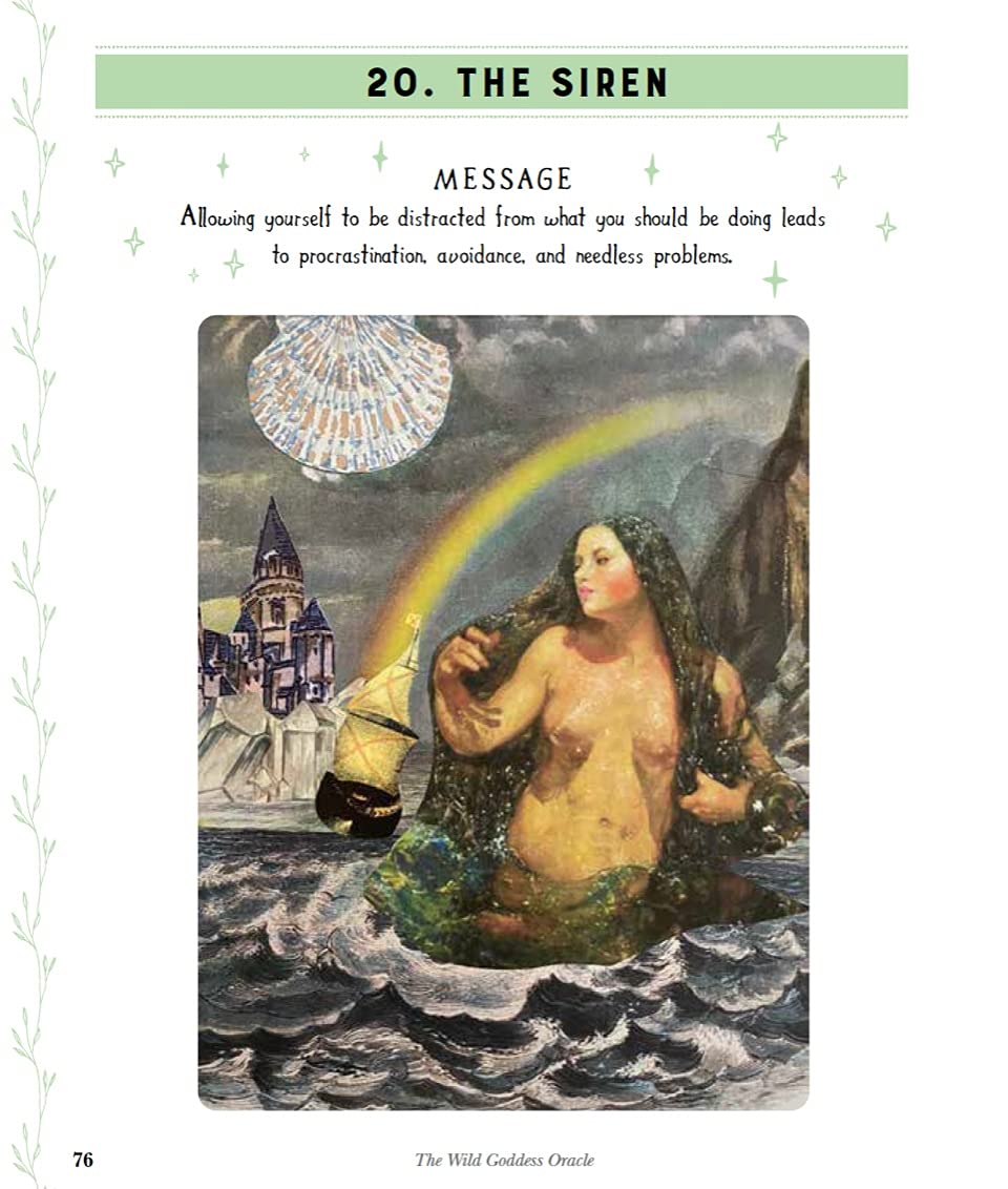 The Wild Goddess Oracle card exhibiting the deck's transformative card art — Eternal Spirit
