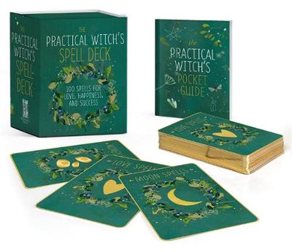 Practical Witch's Spell Deck box with witch and raven in moonlight — Eternal Spirit
