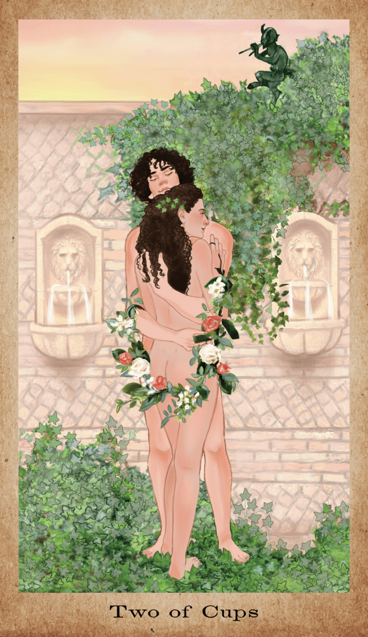 The American Renaissance Tarot card featuring the deck's enchanting card art — Eternal Spirit