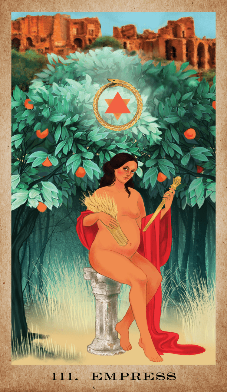 The American Renaissance Tarot card exploring the deck's contemplative imagery — Eternal Spirit