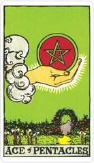 Albano-Waite Tarot card revealing the deck's mystical artwork — Eternal Spirit
