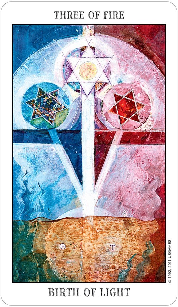 Sample card from the Tarot of the Spirit tarot deck — Eternal Spirit