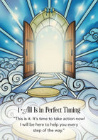 The Archangel Michael Sword of Light Oracle card highlighting the deck's symbolic art — Eternal Spirit