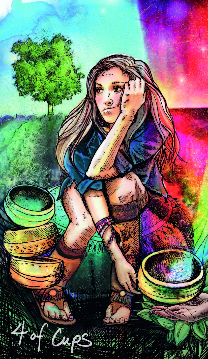 The Light Seer's Tarot card displaying the deck's hand-painted illustrations — Eternal Spirit