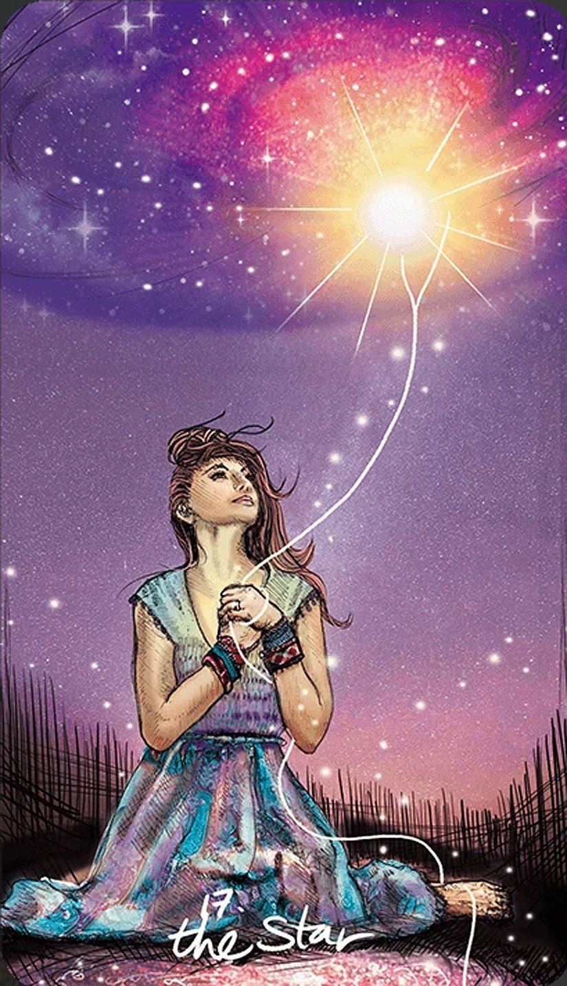 The Light Seer's Tarot card highlighting the deck's symbolic art — Eternal Spirit