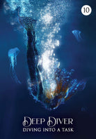 The Shaman's Dream Oracle deck, Shaman dream card with luminous spirit figure in enchanted blue forest — Eternal Spirit