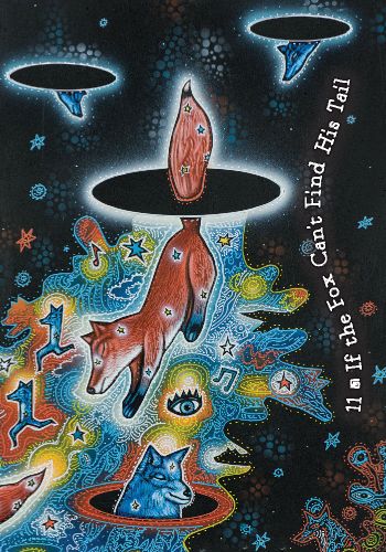 The Dream Weaver's Oracle card illuminating the deck's rich colour palette — Eternal Spirit