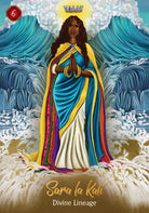 African Goddess Rising card exploring the deck's contemplative imagery — Eternal Spirit