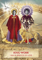 The Mary Magdalene Oracle card illuminating the deck's rich colour palette — Eternal Spirit