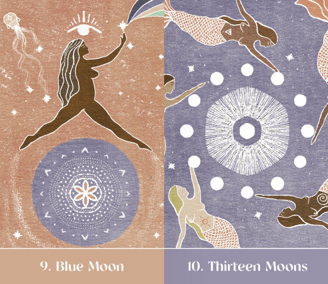 The Sacred Cycles Oracle card demonstrating the deck's inspired artistry — Eternal Spirit