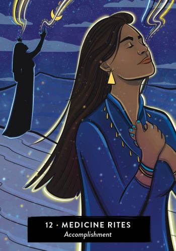 The Sacred Medicine Oracle card showcasing the deck's evocative imagery — Eternal Spirit