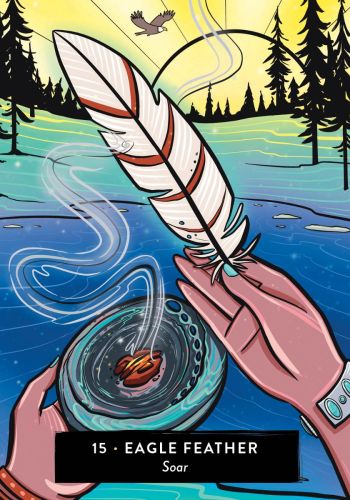The Sacred Medicine Oracle card unveiling the deck's spiritual symbolism — Eternal Spirit