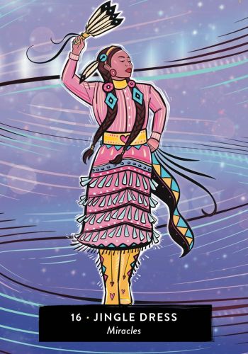 The Sacred Medicine Oracle card illuminating the deck's rich colour palette — Eternal Spirit