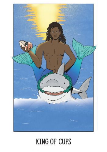 Sample card from the Secrets of Paradise Tarot tarot deck — Eternal Spirit