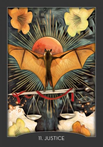 Guardian of the Night Tarot card celebrating the deck's unique visual language — Eternal Spirit
