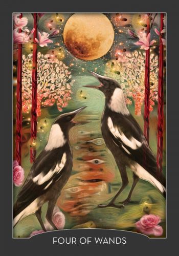 Guardian of the Night Tarot card displaying the deck's hand-painted illustrations — Eternal Spirit
