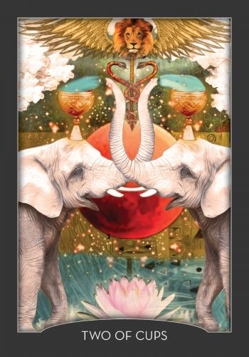 Guardian of the Night Tarot card illuminating the deck's rich colour palette — Eternal Spirit