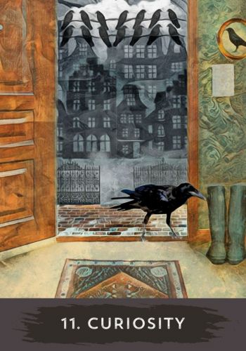 Urban Crow Oracle card presenting the deck's visionary illustrations — Eternal Spirit