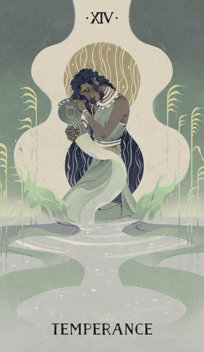 The Spheres of Heaven Tarot card illuminating the deck's rich colour palette — Eternal Spirit