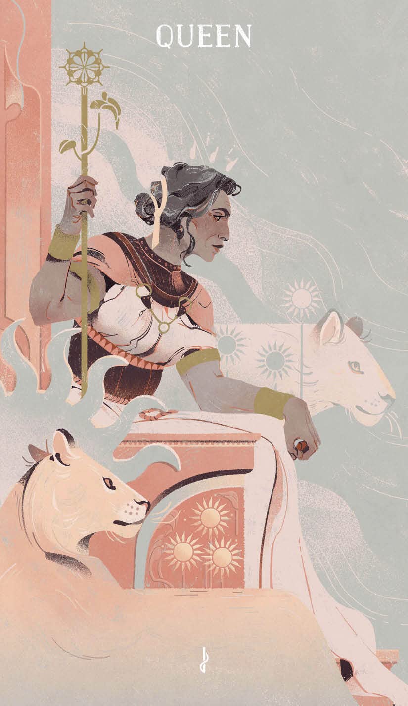 The Spheres of Heaven Tarot card presenting the deck's visionary illustrations — Eternal Spirit