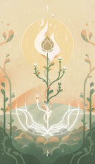 The Spheres of Heaven Tarot card offering a glimpse of the deck's sacred imagery — Eternal Spirit